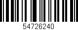 Código de barras (EAN, GTIN, SKU, ISBN): '54726240'