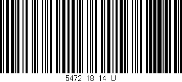 Código de barras (EAN, GTIN, SKU, ISBN): '5472_18_14_U'
