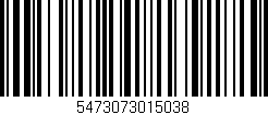 Código de barras (EAN, GTIN, SKU, ISBN): '5473073015038'