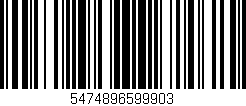 Código de barras (EAN, GTIN, SKU, ISBN): '5474896599903'