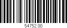 Código de barras (EAN, GTIN, SKU, ISBN): '54752.00'