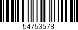 Código de barras (EAN, GTIN, SKU, ISBN): '54753578'
