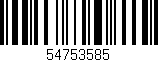 Código de barras (EAN, GTIN, SKU, ISBN): '54753585'