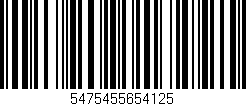 Código de barras (EAN, GTIN, SKU, ISBN): '5475455654125'