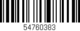 Código de barras (EAN, GTIN, SKU, ISBN): '54760383'