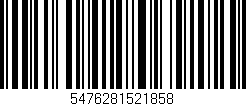 Código de barras (EAN, GTIN, SKU, ISBN): '5476281521858'