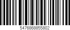 Código de barras (EAN, GTIN, SKU, ISBN): '5476868855802'