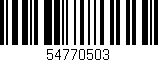 Código de barras (EAN, GTIN, SKU, ISBN): '54770503'