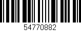 Código de barras (EAN, GTIN, SKU, ISBN): '54770882'