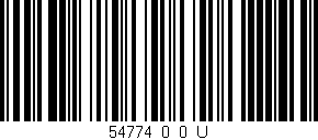 Código de barras (EAN, GTIN, SKU, ISBN): '54774_0_0_U'