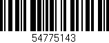Código de barras (EAN, GTIN, SKU, ISBN): '54775143'