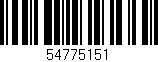 Código de barras (EAN, GTIN, SKU, ISBN): '54775151'