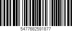 Código de barras (EAN, GTIN, SKU, ISBN): '5477682591877'