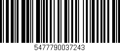 Código de barras (EAN, GTIN, SKU, ISBN): '5477790037243'