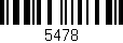 Código de barras (EAN, GTIN, SKU, ISBN): '5478'