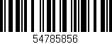 Código de barras (EAN, GTIN, SKU, ISBN): '54785856'