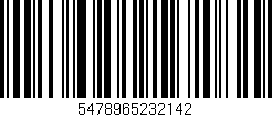 Código de barras (EAN, GTIN, SKU, ISBN): '5478965232142'