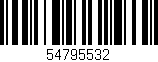 Código de barras (EAN, GTIN, SKU, ISBN): '54795532'