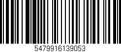 Código de barras (EAN, GTIN, SKU, ISBN): '5479916139053'