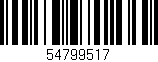 Código de barras (EAN, GTIN, SKU, ISBN): '54799517'