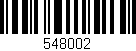 Código de barras (EAN, GTIN, SKU, ISBN): '548002'