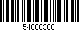 Código de barras (EAN, GTIN, SKU, ISBN): '54808388'