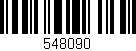 Código de barras (EAN, GTIN, SKU, ISBN): '548090'