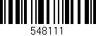 Código de barras (EAN, GTIN, SKU, ISBN): '548111'