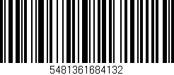 Código de barras (EAN, GTIN, SKU, ISBN): '5481361684132'