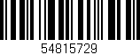 Código de barras (EAN, GTIN, SKU, ISBN): '54815729'