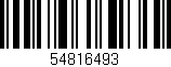 Código de barras (EAN, GTIN, SKU, ISBN): '54816493'