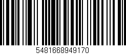Código de barras (EAN, GTIN, SKU, ISBN): '5481668949170'