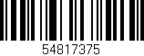 Código de barras (EAN, GTIN, SKU, ISBN): '54817375'