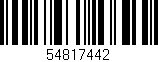 Código de barras (EAN, GTIN, SKU, ISBN): '54817442'