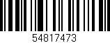 Código de barras (EAN, GTIN, SKU, ISBN): '54817473'