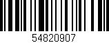 Código de barras (EAN, GTIN, SKU, ISBN): '54820907'
