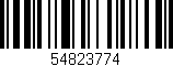 Código de barras (EAN, GTIN, SKU, ISBN): '54823774'