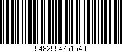 Código de barras (EAN, GTIN, SKU, ISBN): '5482554751549'