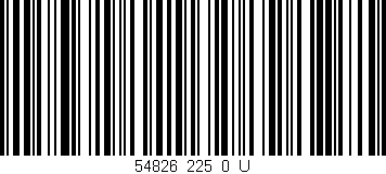 Código de barras (EAN, GTIN, SKU, ISBN): '54826_225_0_U'