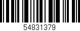 Código de barras (EAN, GTIN, SKU, ISBN): '54831379'