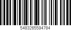 Código de barras (EAN, GTIN, SKU, ISBN): '5483265594784'