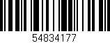 Código de barras (EAN, GTIN, SKU, ISBN): '54834177'