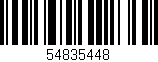 Código de barras (EAN, GTIN, SKU, ISBN): '54835448'