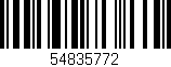 Código de barras (EAN, GTIN, SKU, ISBN): '54835772'