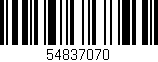 Código de barras (EAN, GTIN, SKU, ISBN): '54837070'