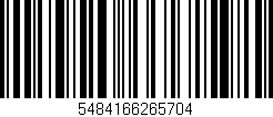Código de barras (EAN, GTIN, SKU, ISBN): '5484166265704'