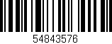 Código de barras (EAN, GTIN, SKU, ISBN): '54843576'