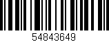 Código de barras (EAN, GTIN, SKU, ISBN): '54843649'
