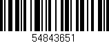 Código de barras (EAN, GTIN, SKU, ISBN): '54843651'