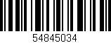 Código de barras (EAN, GTIN, SKU, ISBN): '54845034'